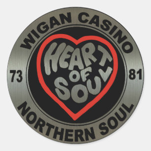 Northern soul Wigan Casino Metalische stickers