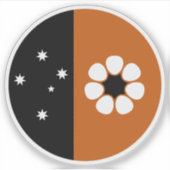 Northern Territory Vlag Sticker (Voorkant)