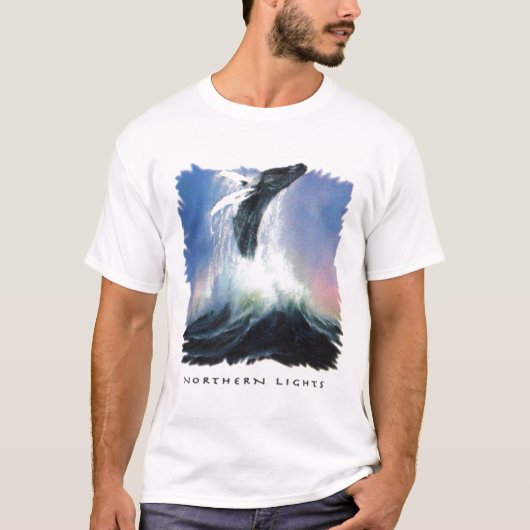 Northernlightswhale T-shirt (Voorkant)