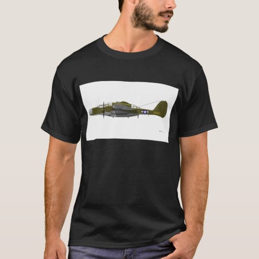 Northrop P-61 Black Widow T-shirt (Voorkant)