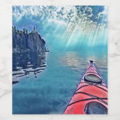 Northshore Kayaking Wijnfles Label Wijn Etiket (Enkel label)