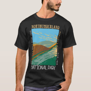 Northumberland National Park Hadrians Wall stoort T-shirt