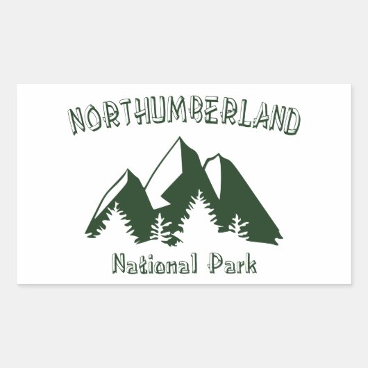 Northumberland National Park Rechthoekige Sticker (Voorkant)
