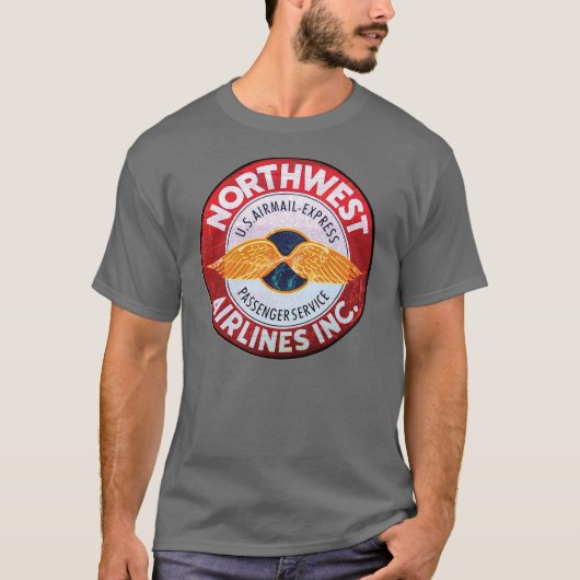  Northwest Airlines tekenen T-shirt (Voorkant)