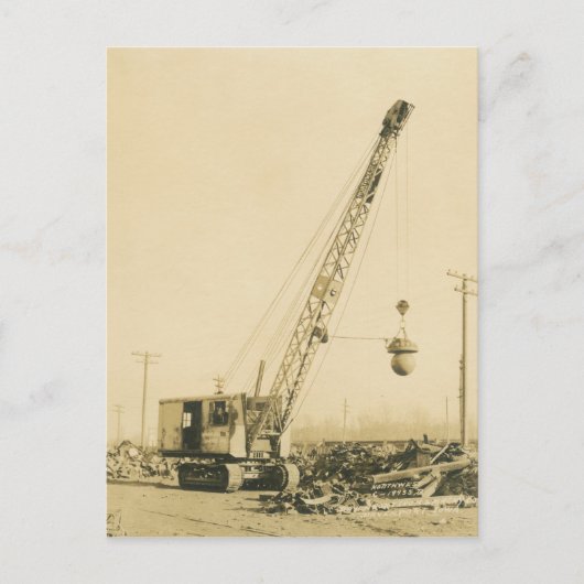 Northwest Crane and Shovel OPERATING ENGINEER 27 Briefkaart (Voorkant)