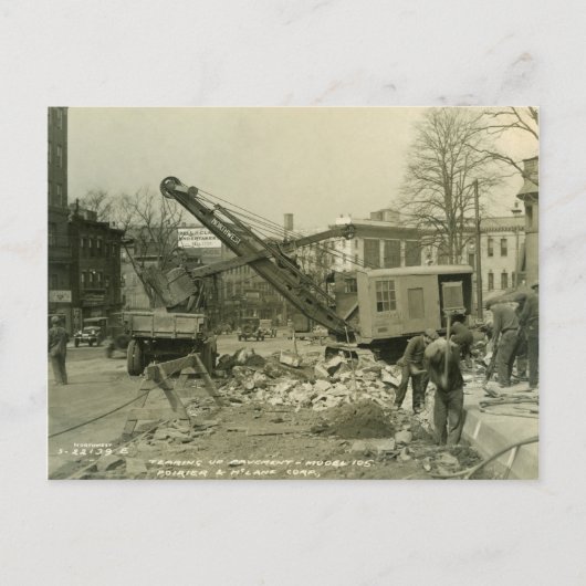 Northwest Crane and Shovel OPERING ENGINEER 9 Briefkaart (Voorkant)