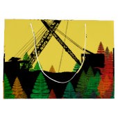 Northwest Crane operator die ENGINEER art exploite Large Cadeautasje (Achterkant)