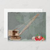 Northwest Crane Operator Moves Garden Vegatables Briefkaart (Voorkant / Achterkant)