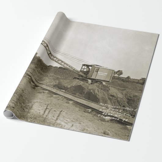 Northwest Engineering CRANE OPERATOR SHOVEL 18 Cadeaupapier (Uitgerold)