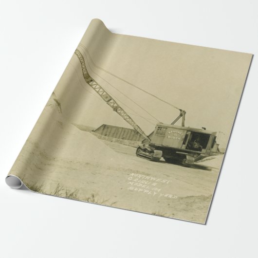 Northwest Engineering CRANE OPERATOR SHOVEL 20 Cadeaupapier (Uitgerold)