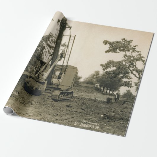 Northwest Engineering CRANE OPERATOR SHOVEL 7 Cadeaupapier (Uitgerold)