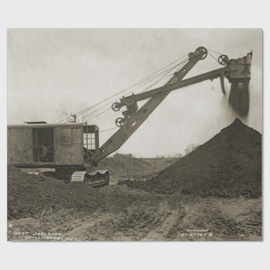 Northwest Engineering CRANE OPERATOR SHOVEL 9 Cadeaupapier (Vlak)