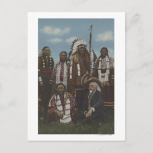 Northwest Indians - Buffalo Bill, Sitting Bull Briefkaart