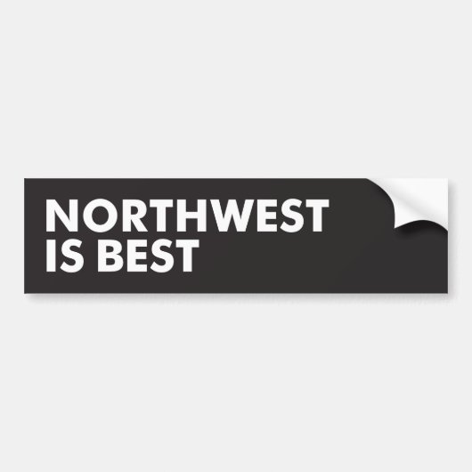 Northwest is Best Bumpersticker (Voorkant)