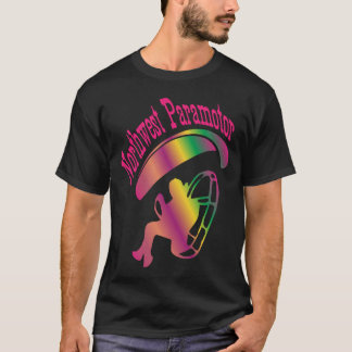 Northwest Paramotor Roze Regenboog T-shirt