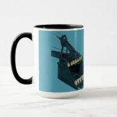Northwest Shovel Bucket met tanden heeft Java koff Mok (Links)