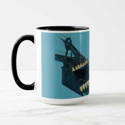 Northwest Shovel Bucket met tanden heeft Java koff Mok (Links)