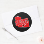 Northwest Territories Ronde Sticker (Envelop)