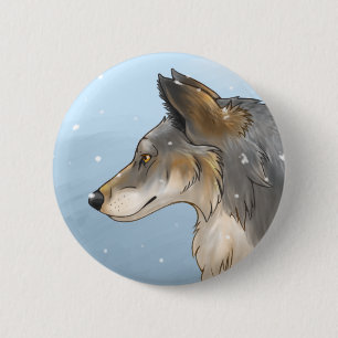 Northwestern Wolf Ronde Button 5,7 Cm