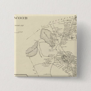 Northwood, Rockingham Co. Vierkante Button 5,1 Cm