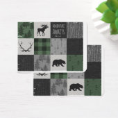 Northwoods Adventure Patchwork - gris et vert (Bureau)