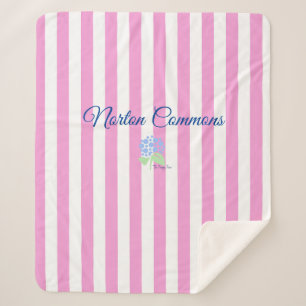 Norton Commons sherpa couverture rose bande