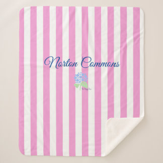 Norton Commons sherpa couverture rose bande