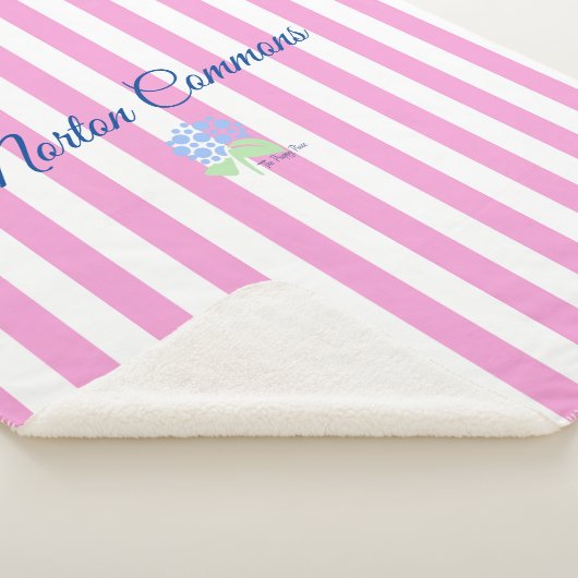 Norton Commons sherpa couverture rose bande (3/4)