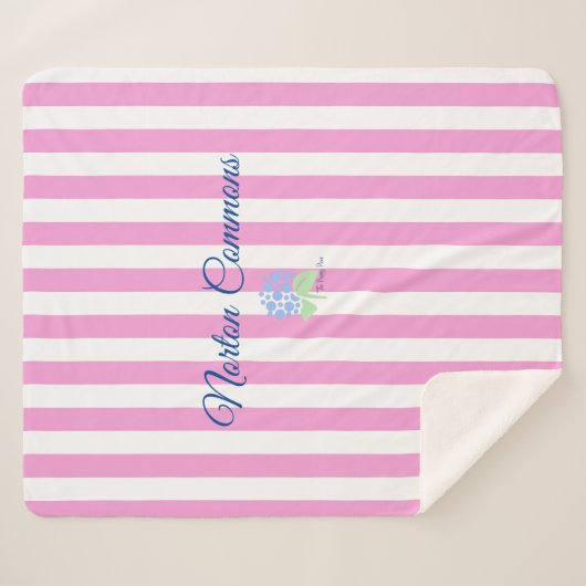 Norton Commons sherpa couverture rose bande (Devant (Horizontal))