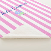 Norton Commons sherpa deken roze streep (3/4)