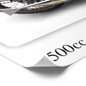 Norton ES2-motorfiets - A3-formaat AfdrukPoster Poster (Hoek)