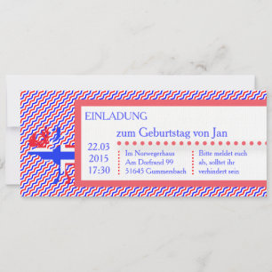 Norvège Allemagne Invitation