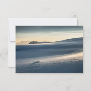 Norvège Carte photo du paysage neigeux