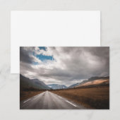 Norvège Carte photo du paysage routier (Devant / Derrière)