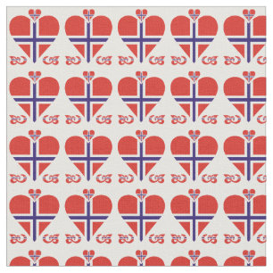Norvège Coeurs et torsades petit tissu motif