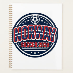 Norvège Football 2026 Football Gras Typographie Pa