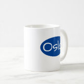 Norvège Oslo Unique Font Mug (Devant droit)