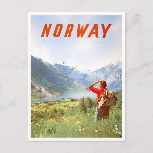 Norvège - voyage vintage Carte postale (Devant)