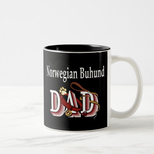 Norvégien Buhund Dad Mug (Droit)