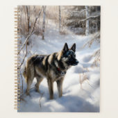 Norvégien Elkhat Laisser Neige Noël (Devant)