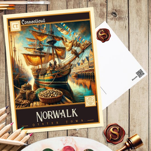 Norwalk, Connecticut | Carte postale Vintage