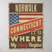 Norwalk Connecticut Poster (Voorkant)