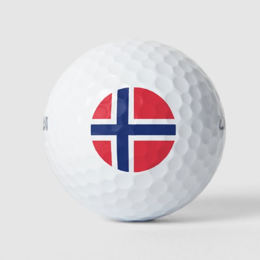 Norway Flag Emblem Golfballen (Voorkant)