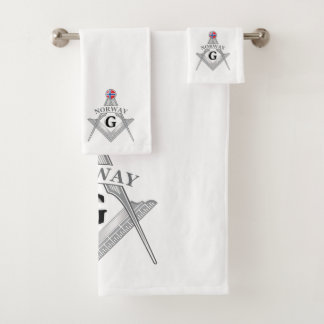 Norway freemasonry sign bad handdoek