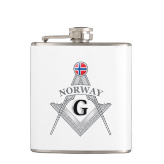 Norway freemasonry sign heupfles