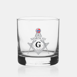 Norway freemasonry sign whisky glas