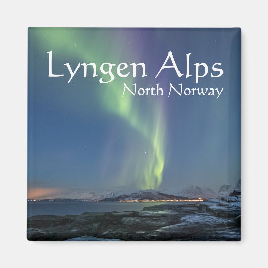 Norway Lyngen Souvenir Magneet (Voorkant)