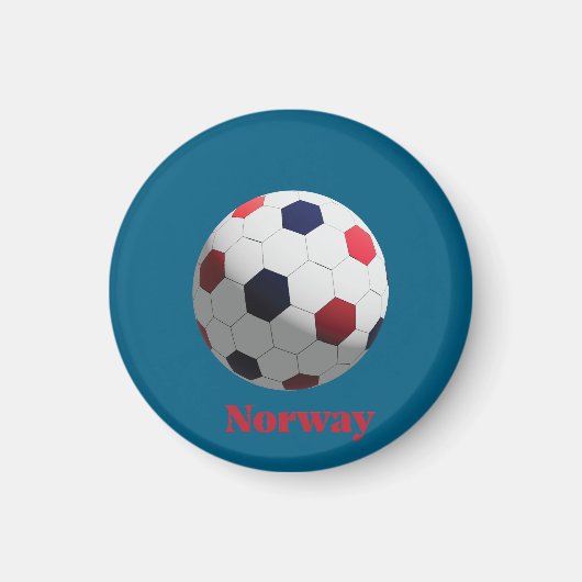 Norway soccer magneet (Voorkant)