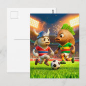 Norwegian cod versus Senegal thieboudienne fish so Briefkaart (Voorkant / Achterkant)