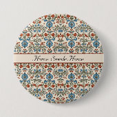 Norwegian Garden, op maat Ronde Button 7,6 Cm (Voorkant)